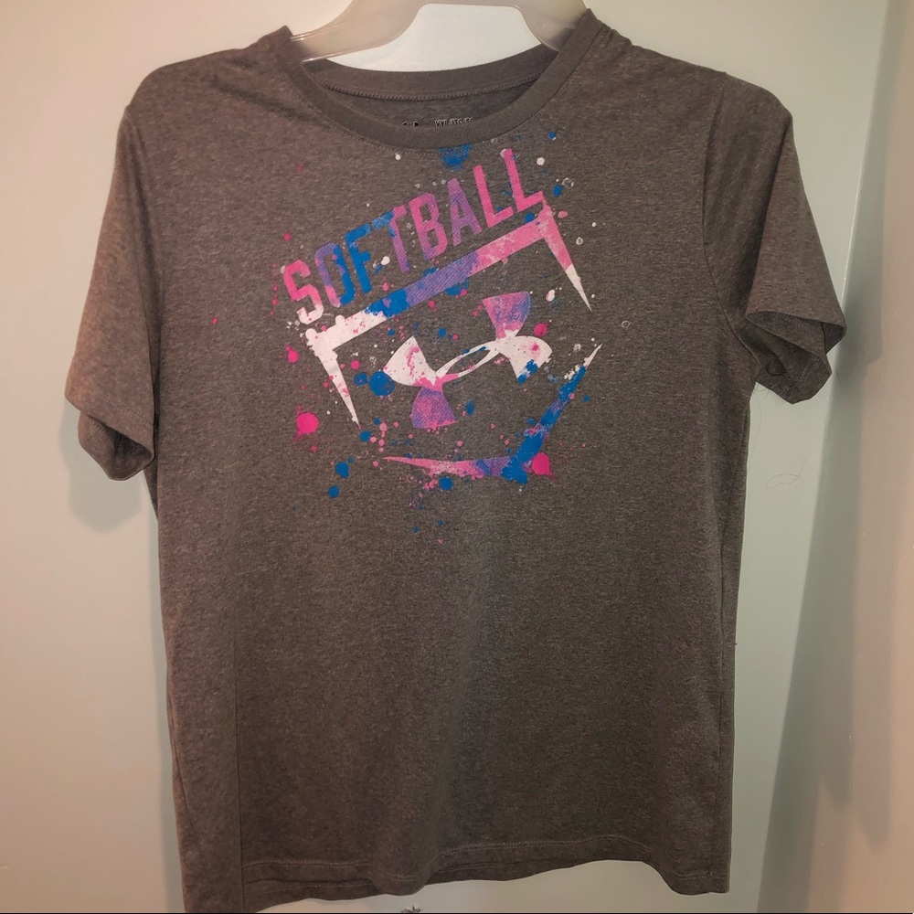 Kids softball under armour shirt